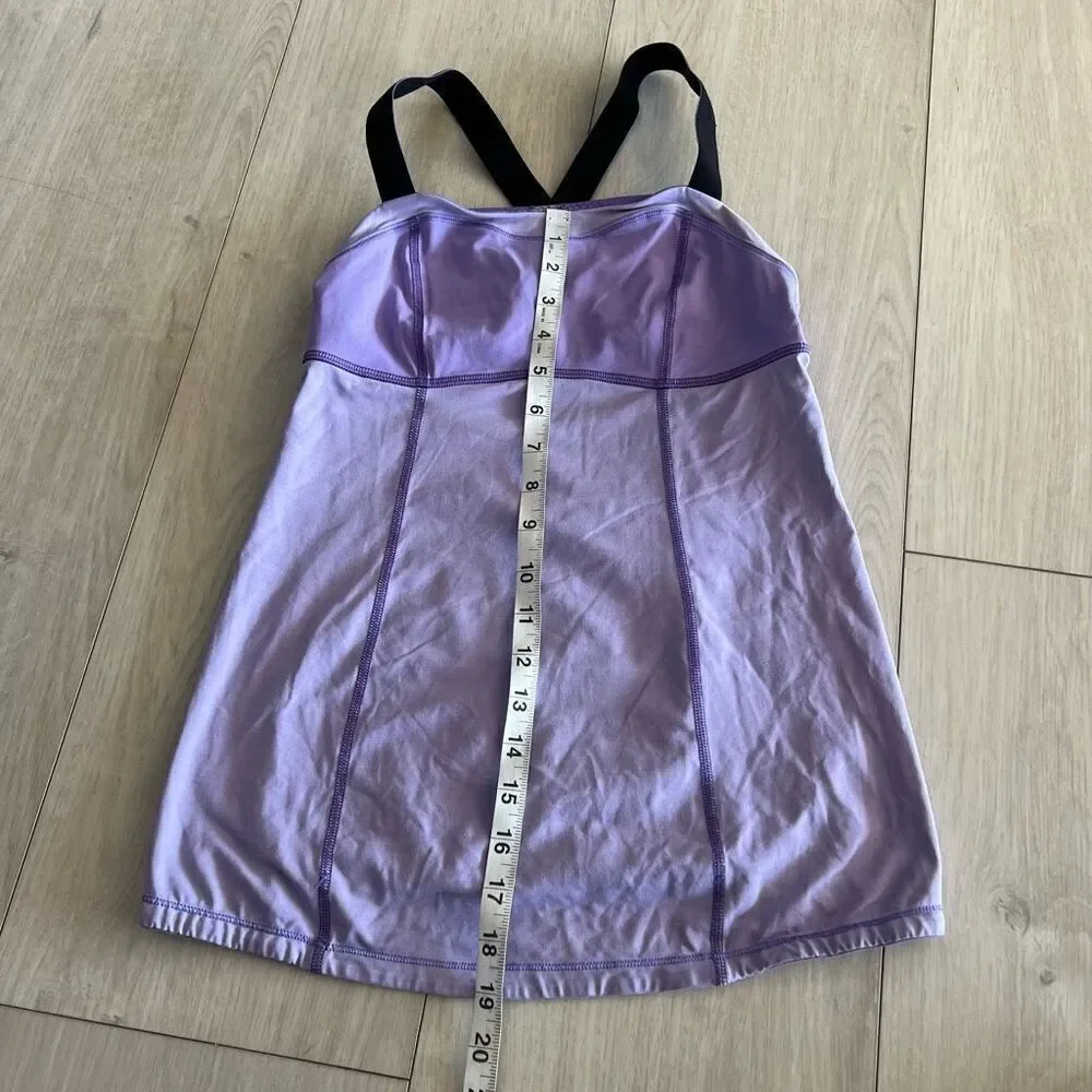 Lululemon Run Catch Me Womens Purple Tank Top Size 4
